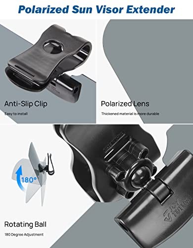 Sun Visor for SUV, Polarized Sun Visor Extender for Car, Medium 1 PACK