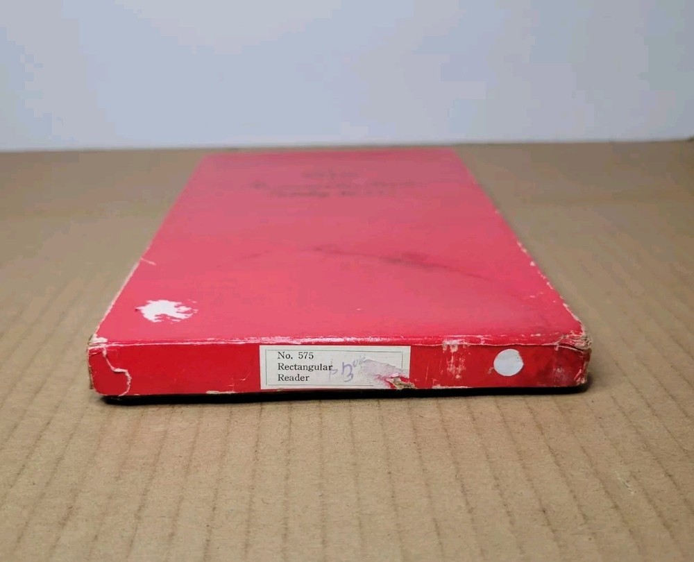Vintage Swift Rectangular Reader Pearl Handle Magnifying Glass #575 w/ Box