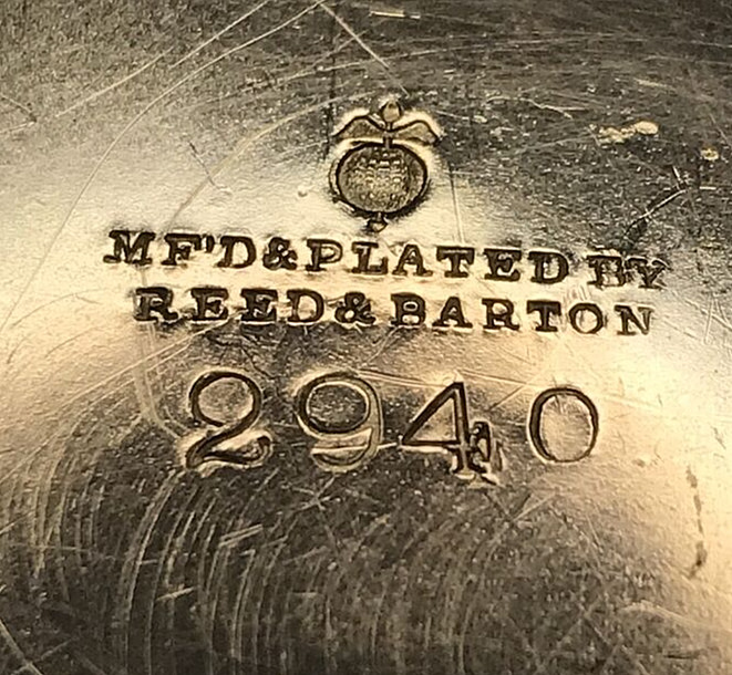 2 Pc Silverplated TEAPOT & COVERED WASTE Reed & Barton #2940