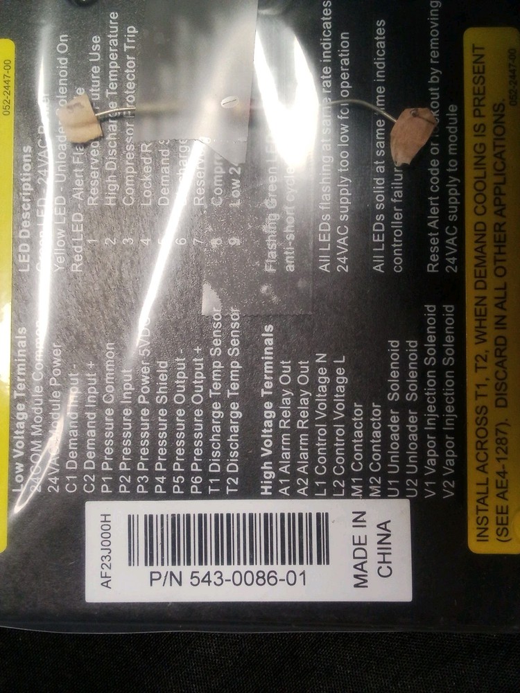 Copeland Digital Compressor Controller 543-0086-01