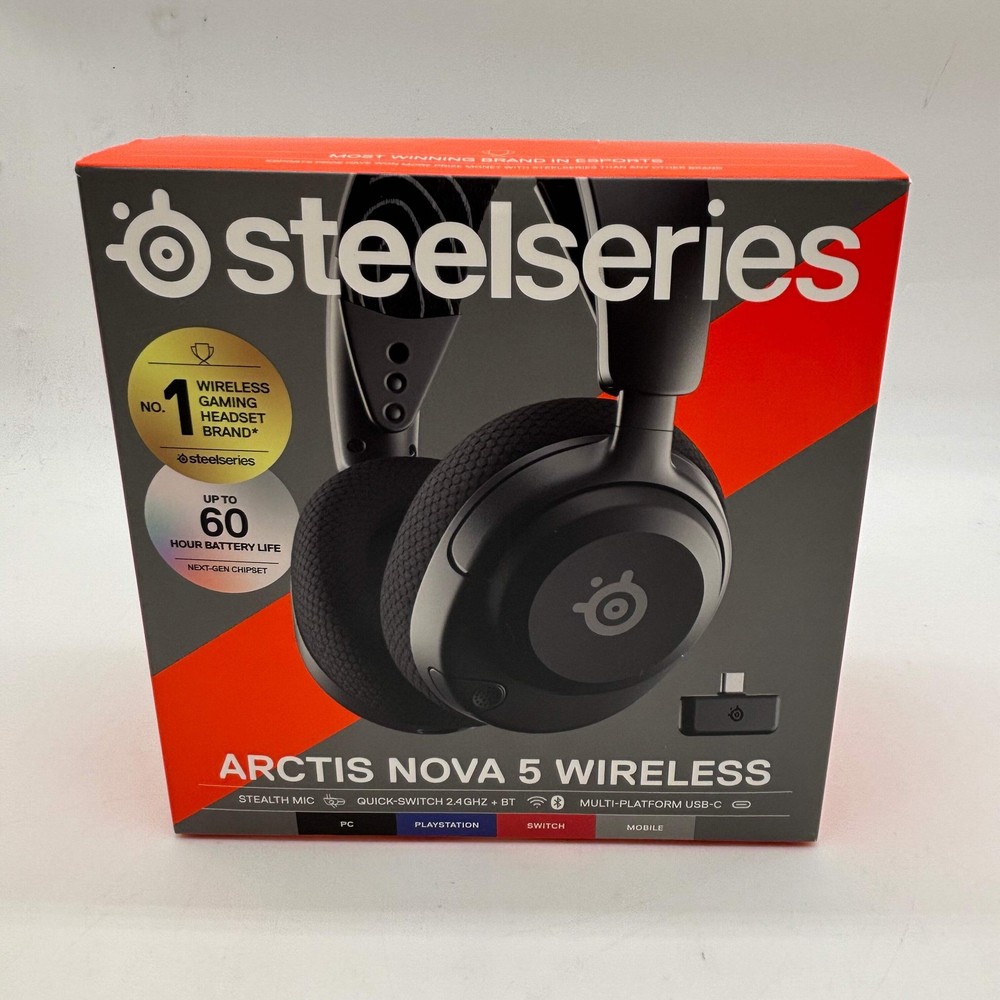 SteelSeries Arctis Nova 5 Black Wireless Gaming Headset Multi-Platform