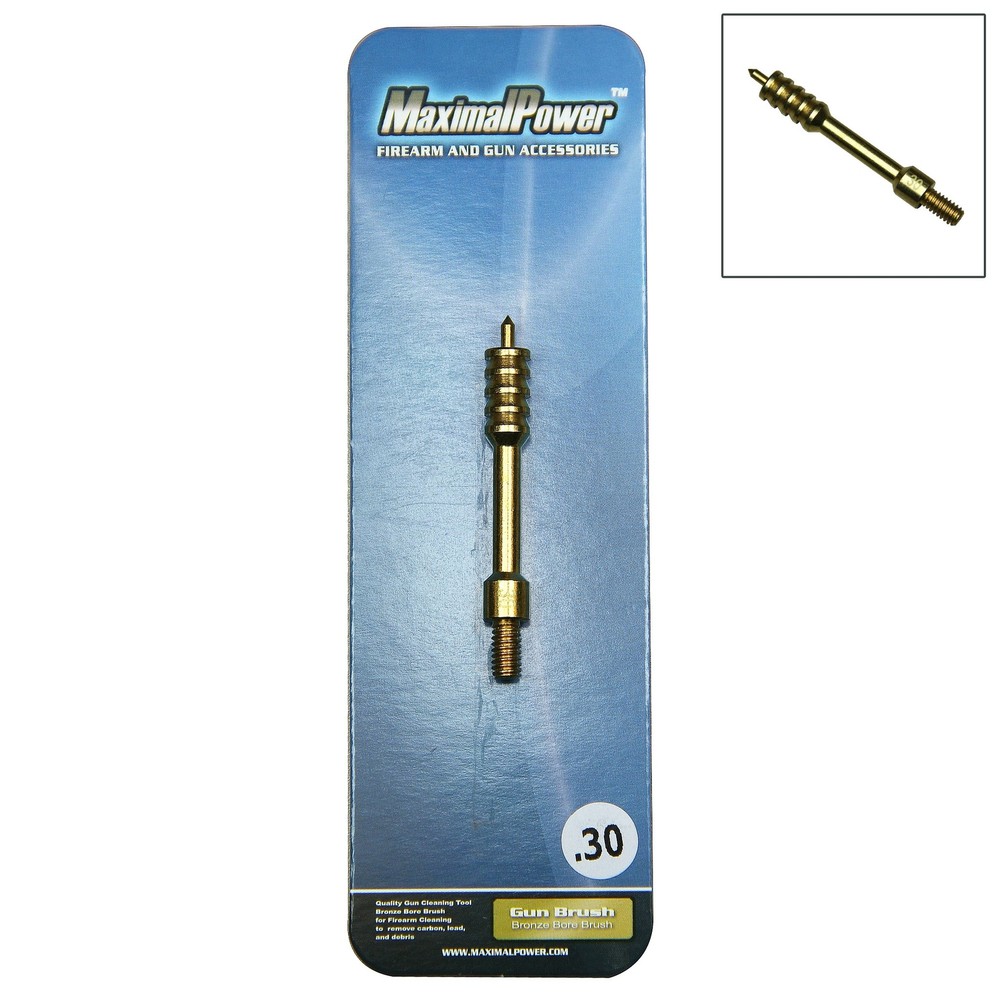 MaximalPower 3PK Firearm Tool Solid Brass Cleaning Jags For Size .22 .30 .357Cal
