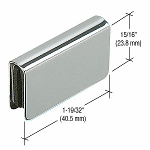 CRL GDH7CH Chrome Rectangular Strike Plate