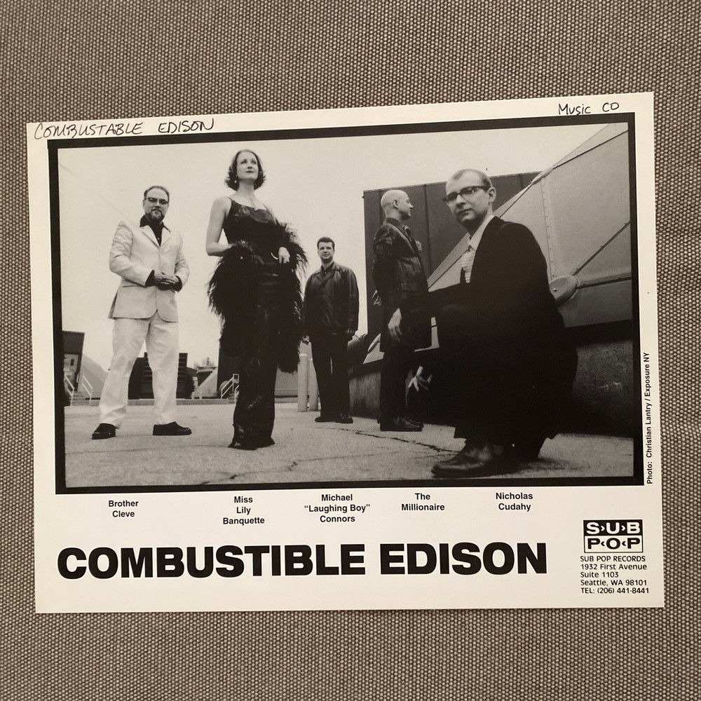 Combustible Edison Press Photo 8x10”. See Description.