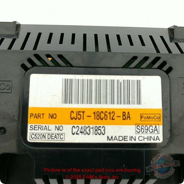 Used A/C Selector Switch fits: 2014 Ford Escape Front automatic temperature cont