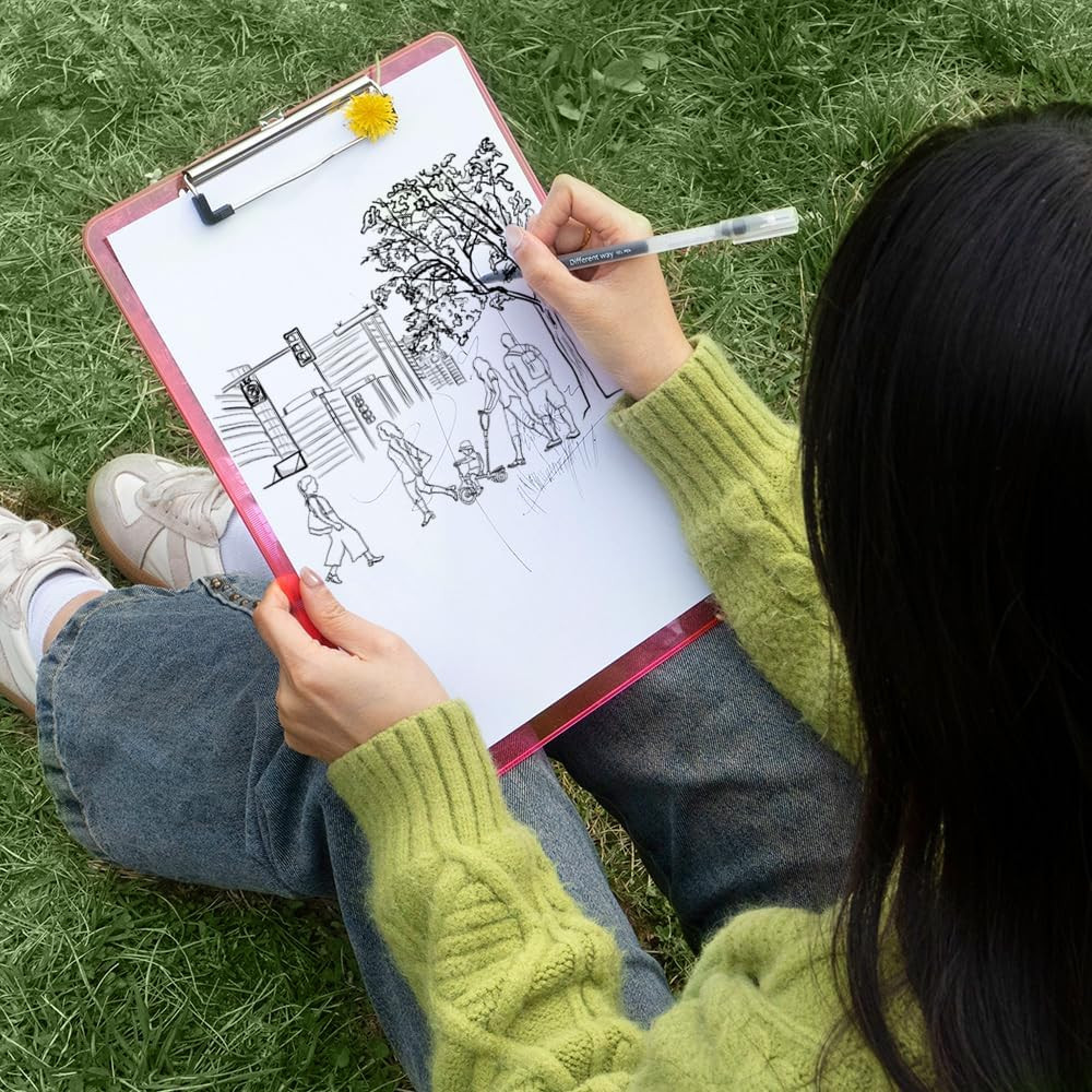 Plastic Clipboards A4/Letter Size 8.5X11 Clear Colored Clip Boards Hanging Hard