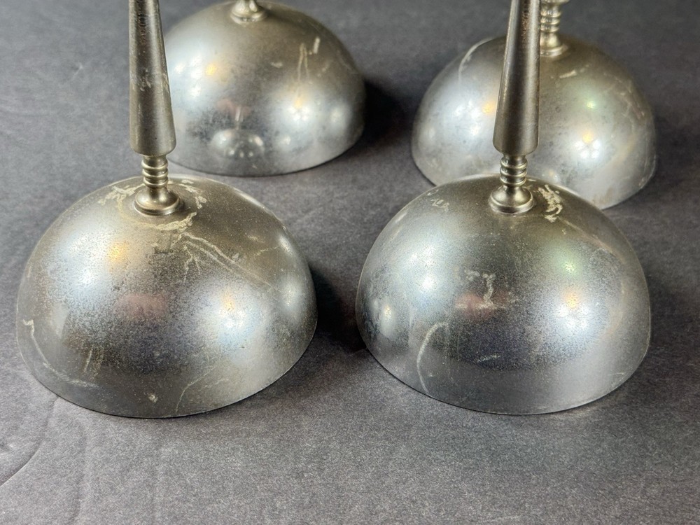 Vtg Metal Wine Cups