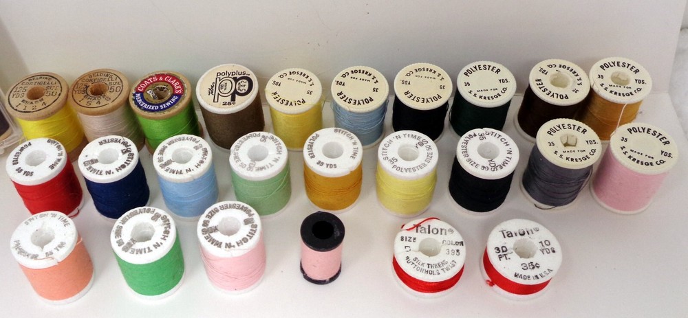 LOT: (40) 1" Sewing Thread Spools