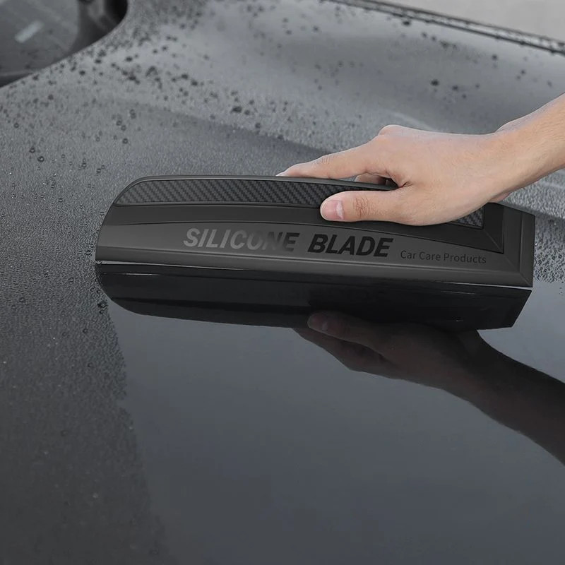 Soft Silicone Car Water Squeegee Non-Scratch Drying Blade Window Wrap Tool