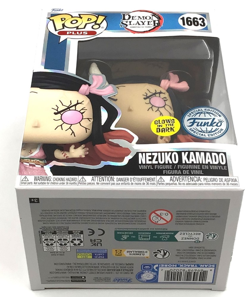 Funko Pop! Plus Demon Slayer Nezuko Demon Art Glow #1663 SE with POP Protector