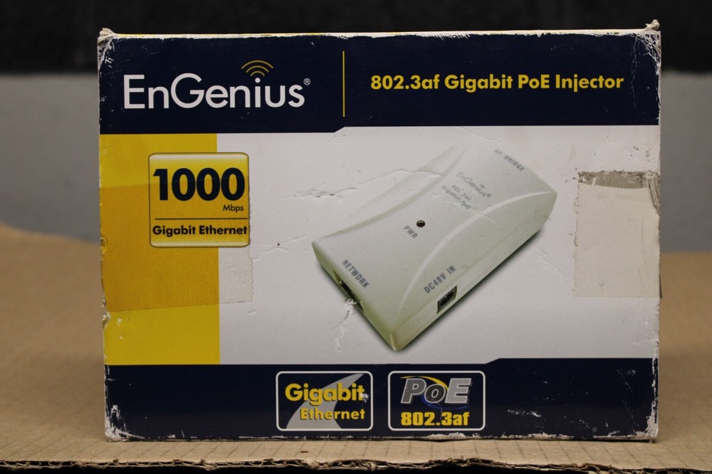 EnGenius Technologies 802.3af Gigabit PoE Injector (EPE-5818GAF) Network Device