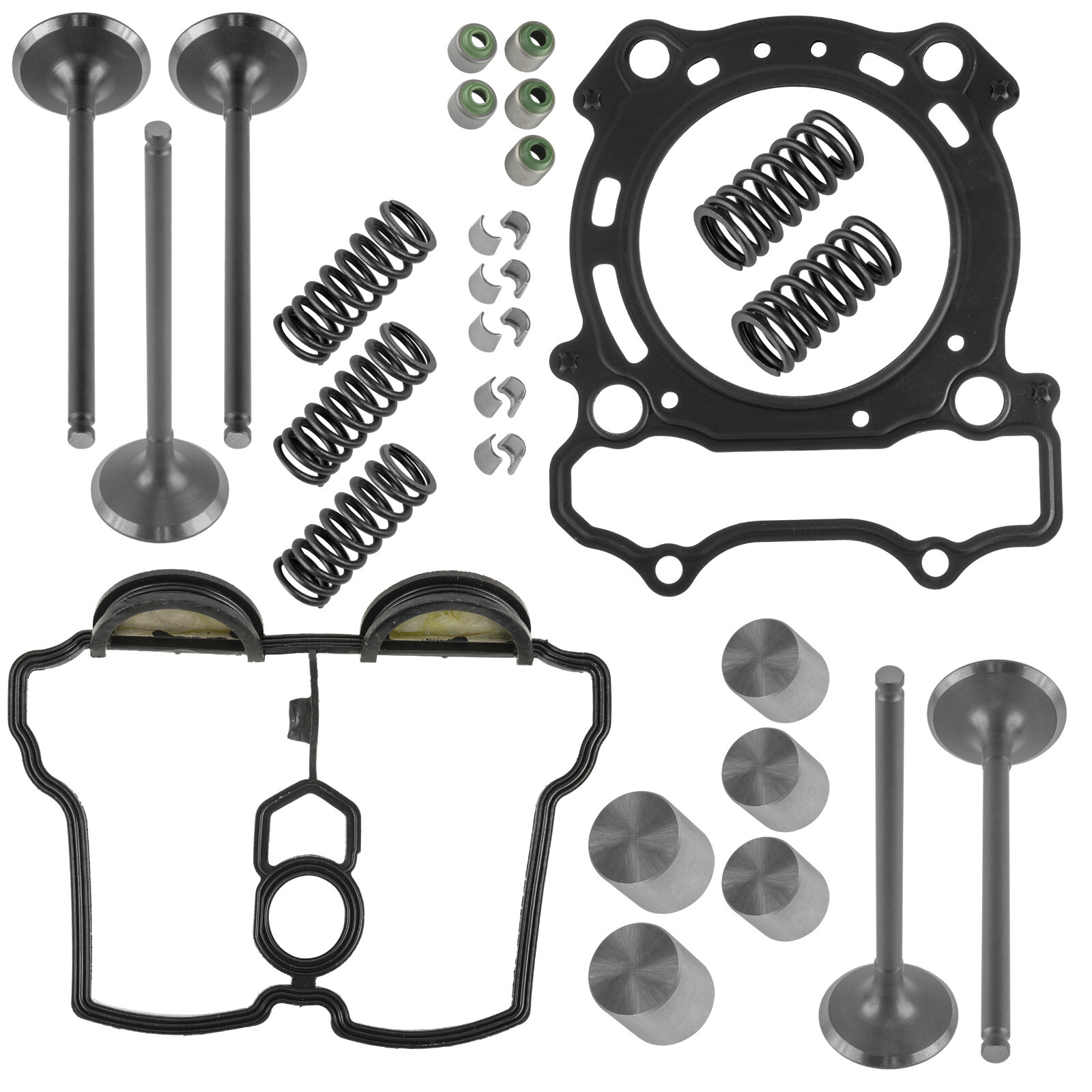 Valve Intake & Exhaust w/ Gaskets Kit COMPLETE for Yamaha YZ250F 2001-2013