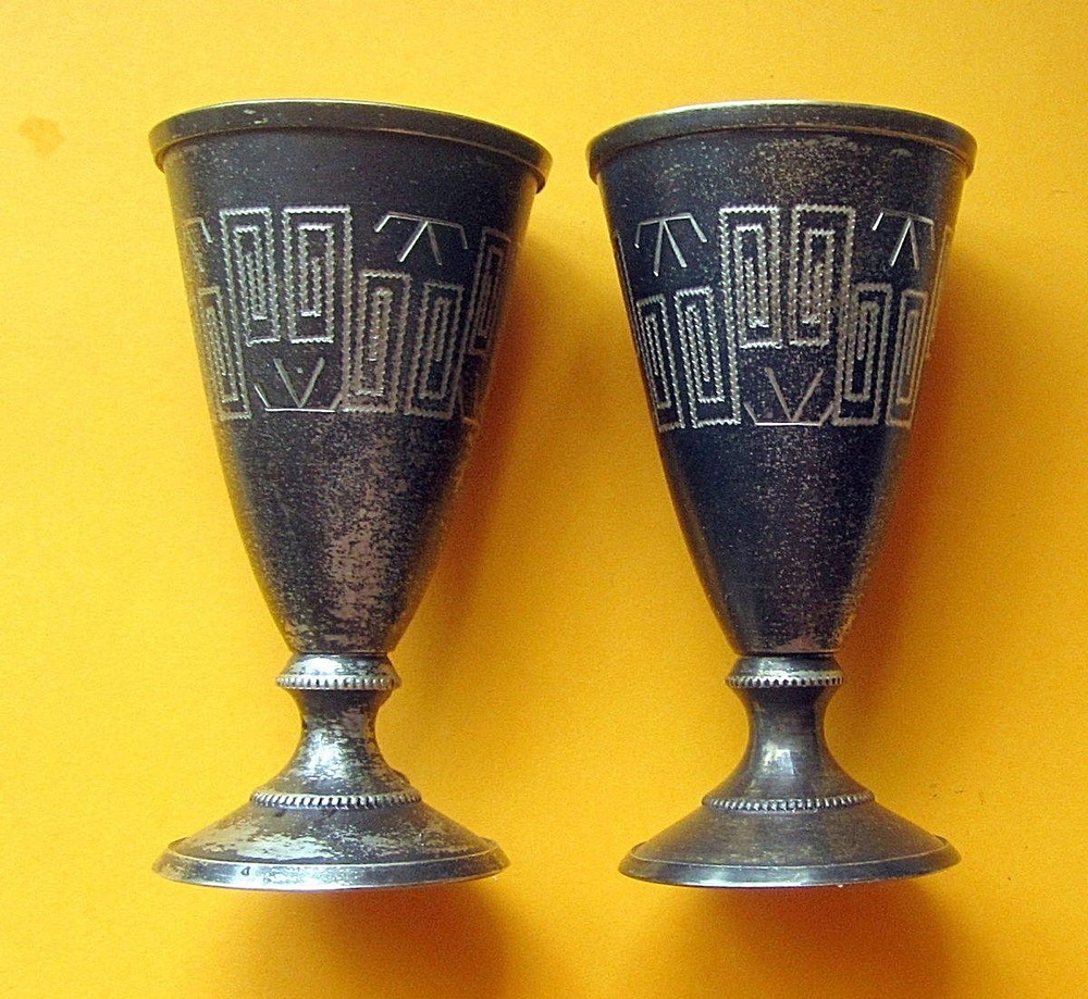 Russian Silver Vodka Cup 875"( 2 pieces) 66 gr.
