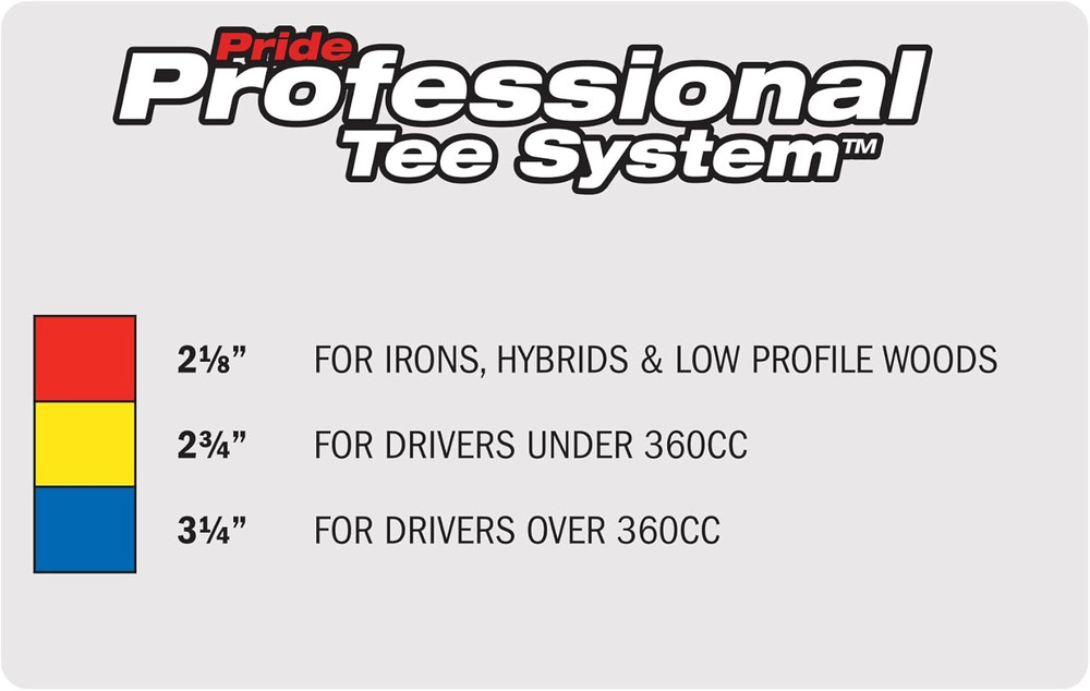 2-3/4" Wood Golf Tees Step Depth Control 50 Count