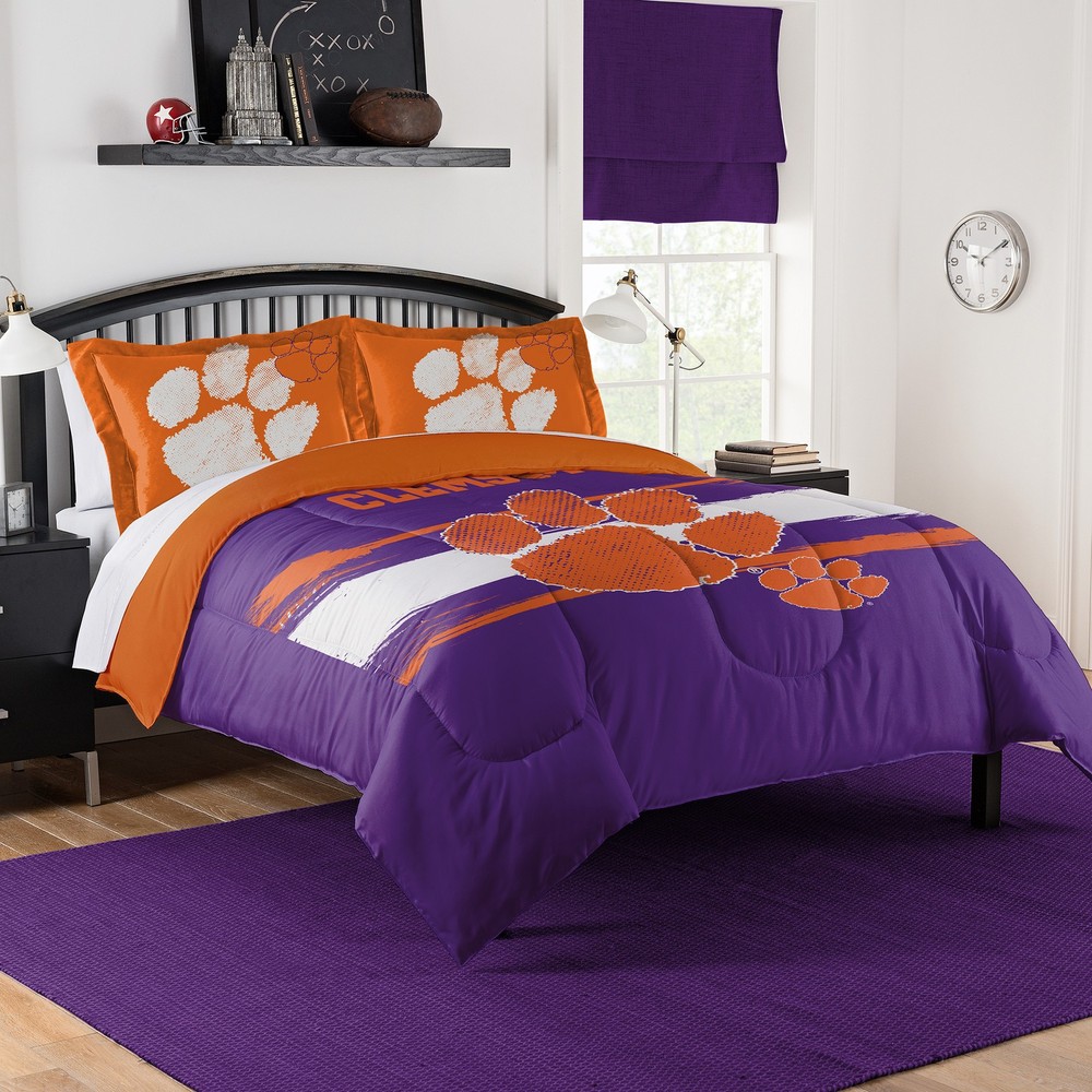 NCAA Officially Licensed Clemson Tigers Comforter & Sham Set