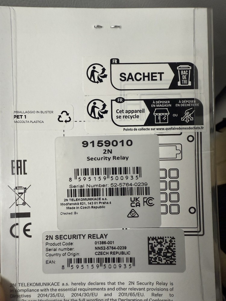 2N IP Intercom Security Relay