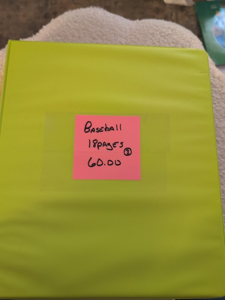 Baseball Card Light Binder 18 Pages
