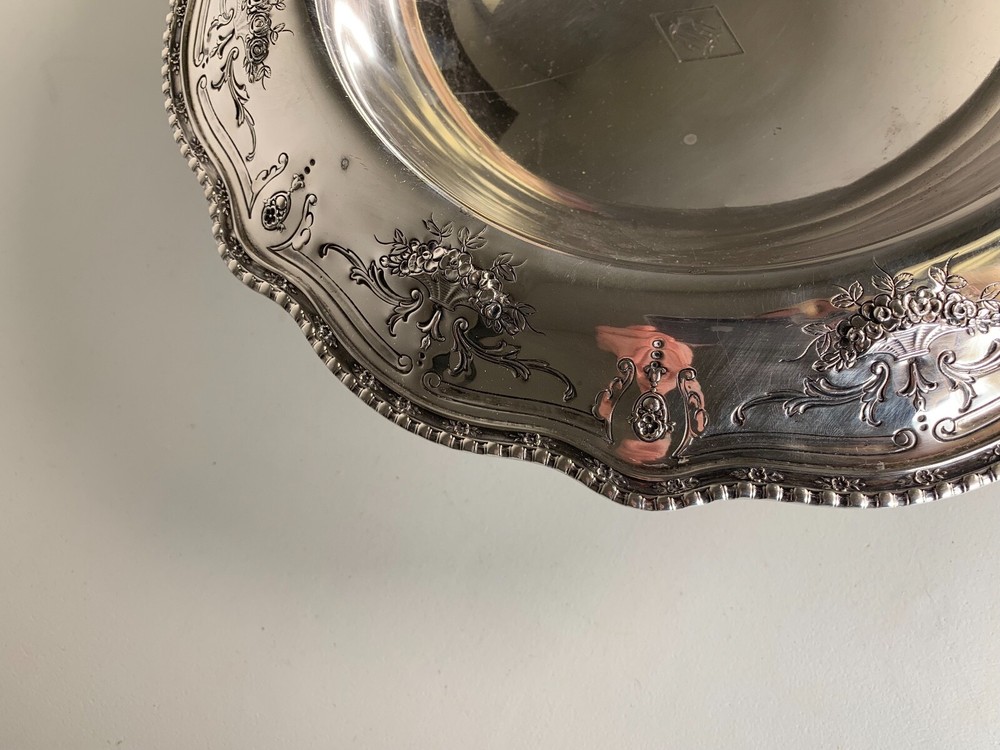 Wallace Sterling Silver Floral Compote