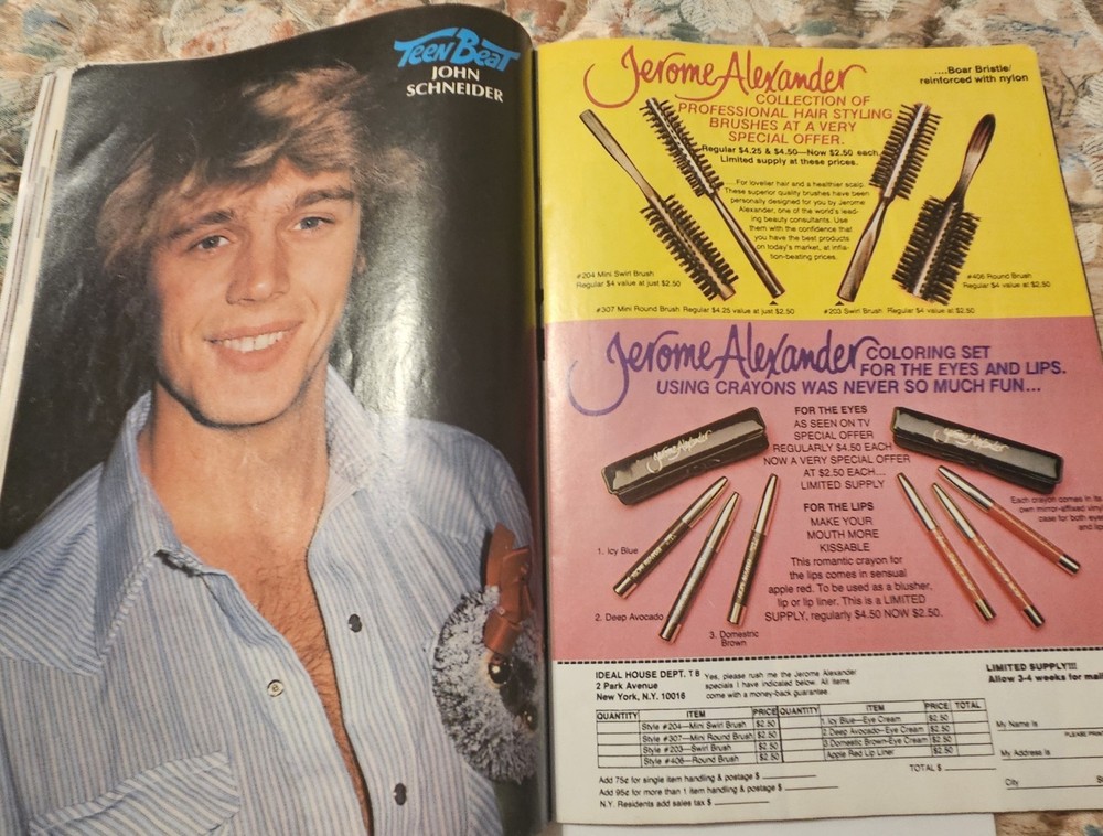 TEEN BEAT MAGAZINE MAY 1981 KISS, VAN HALEN, BAIO, DILLON