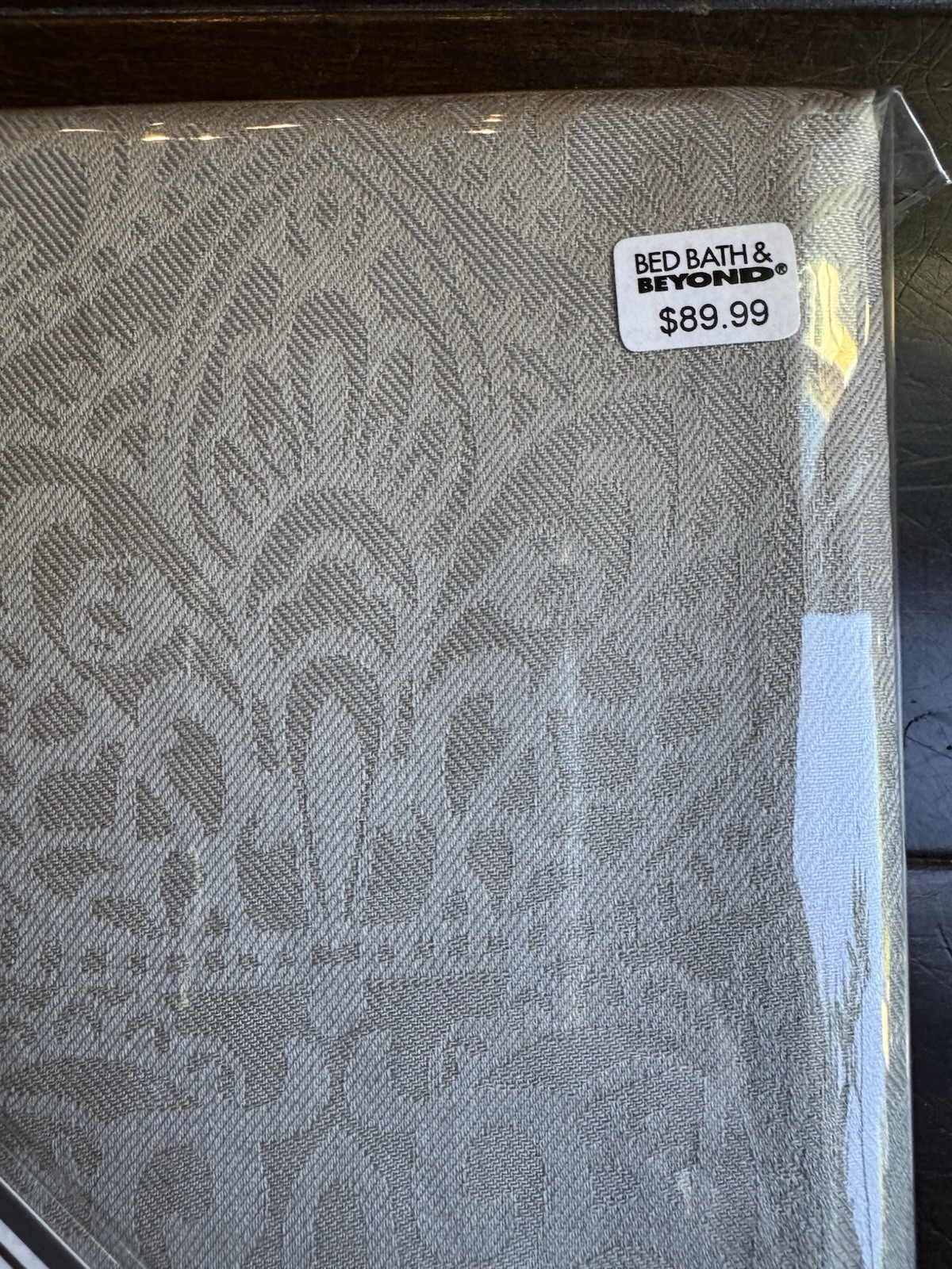 $90 NEW SARAH GRAY WATERFORD LINENS TABLECLOTH Oblong 70”x144” 12 To 16 Seats