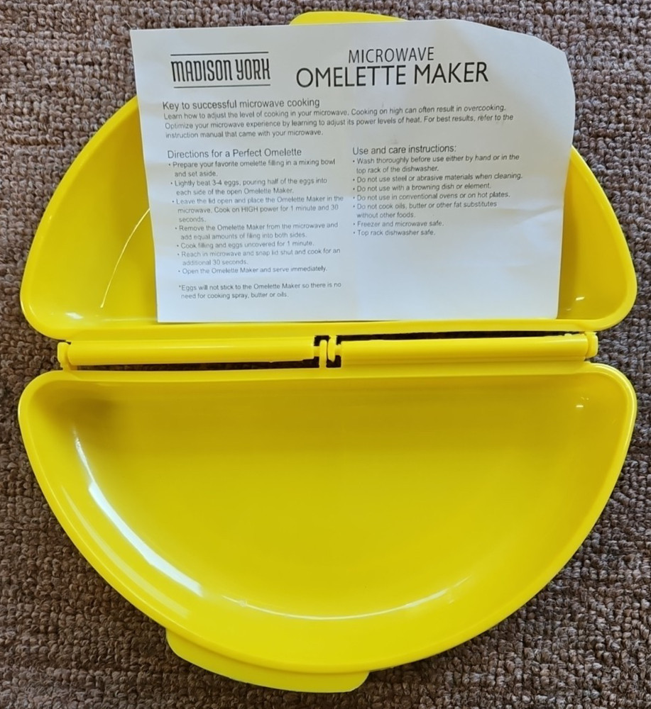 Madison York 3-4 Egg Microwave Omelet Maker