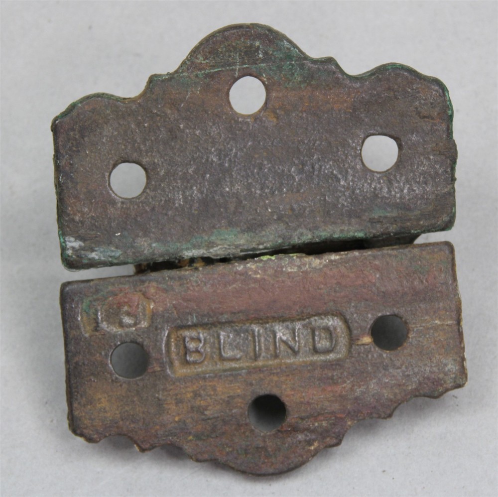 Single Antique Victorian Cast Iron Shutter Blind Hinge