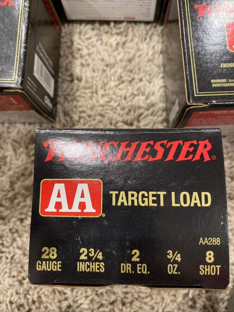 Winchester AA Shotgun Shell Boxes 28 (6) Total Empty Boxes