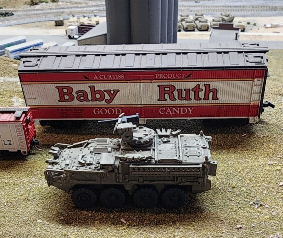 HO Scale 1:87 M1127 Stryker Reconnaissance Vehicle - .50 Cal - OD Green