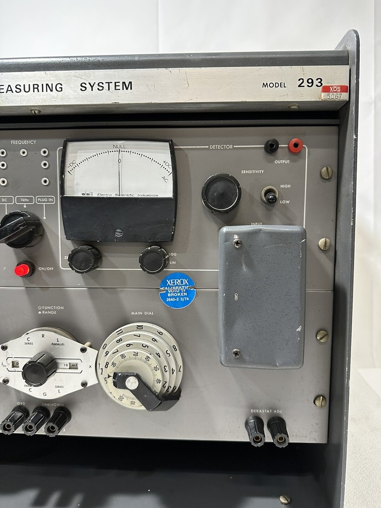 ESI ~ Universal Impedance Measuring System Model 293 ~ AC/DC Generator & Bridge