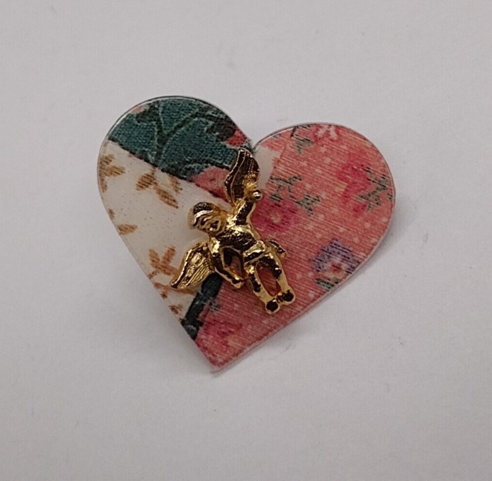 Small Angel Heart Tack Pin