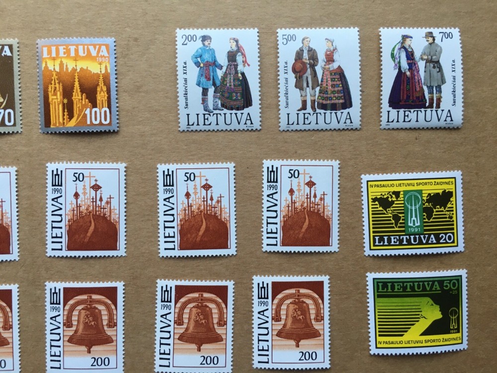 Lithuania 1990 - 91 Accumulation 42 pieces