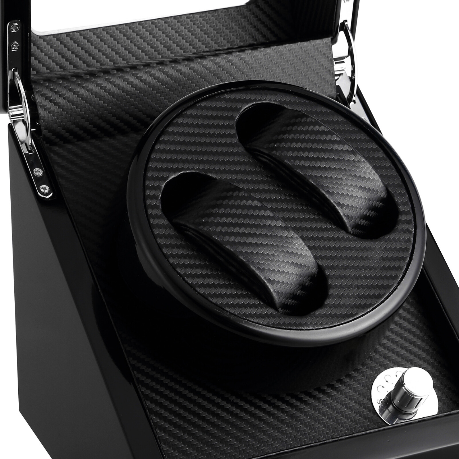 Watch Winder Case Display Double Automatic MDF Wood Watch Organizer Box Gifts US