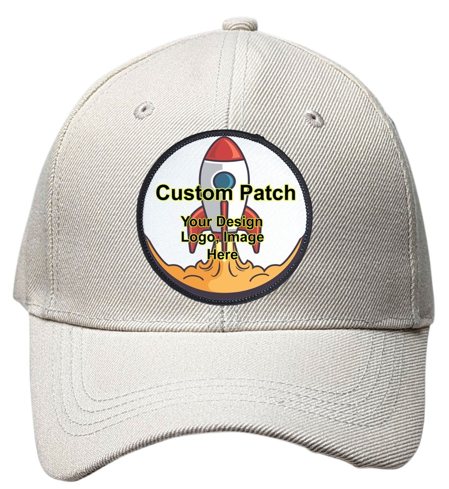 Personalized Image Design Patch Unisex Baseball Cap, Adjustable Hat, Custom Text