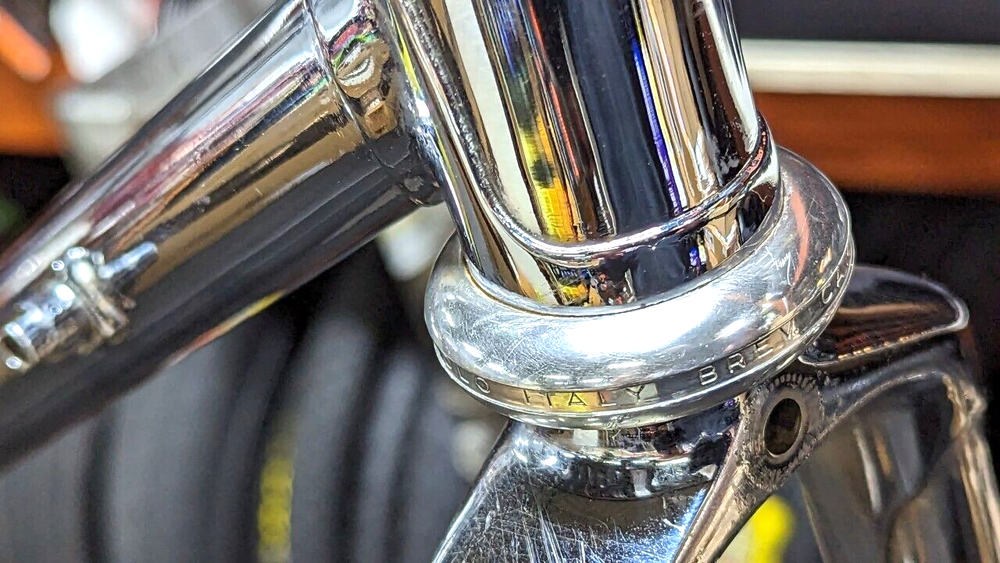 Vintage Falcon chrome Columbus bicycle frame set