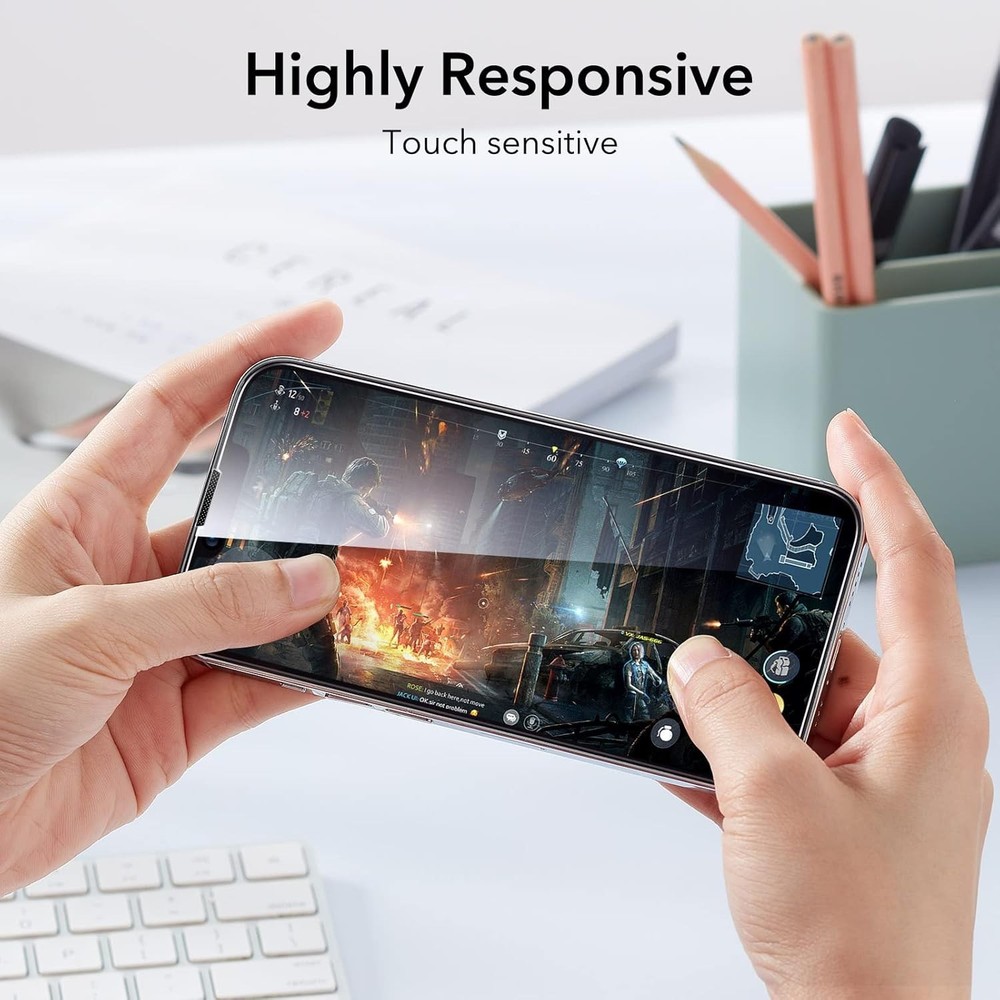 ESR 3 Pack for iPhone 13 Pro Max/iPhone 14 Plus Screen Protector, [9H Hardness]
