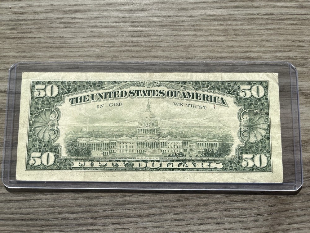 1981 $50 Bill Allignment Error