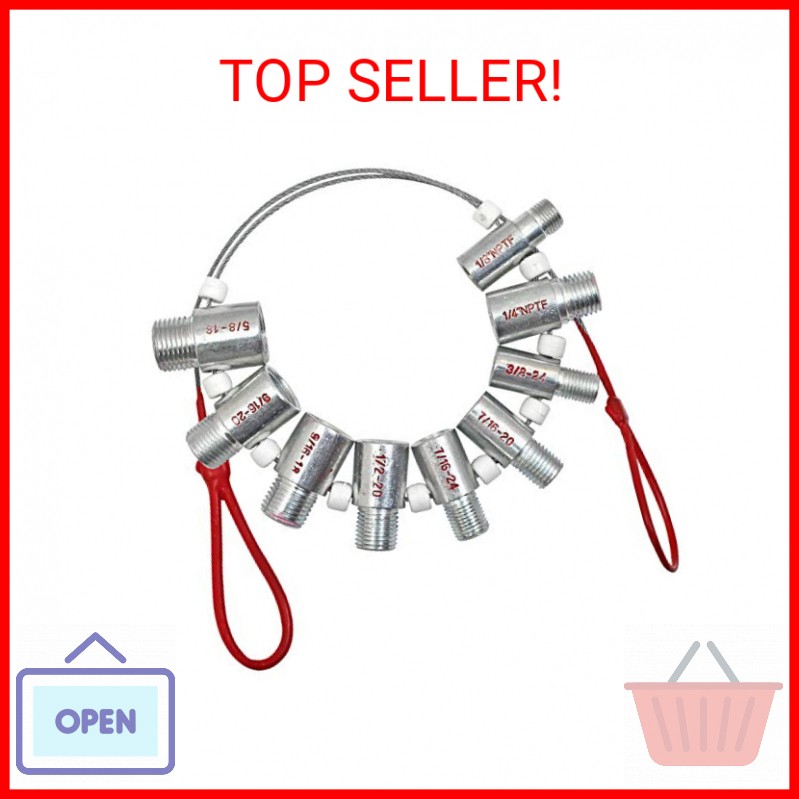 Brake Line Fitting Size Gauge