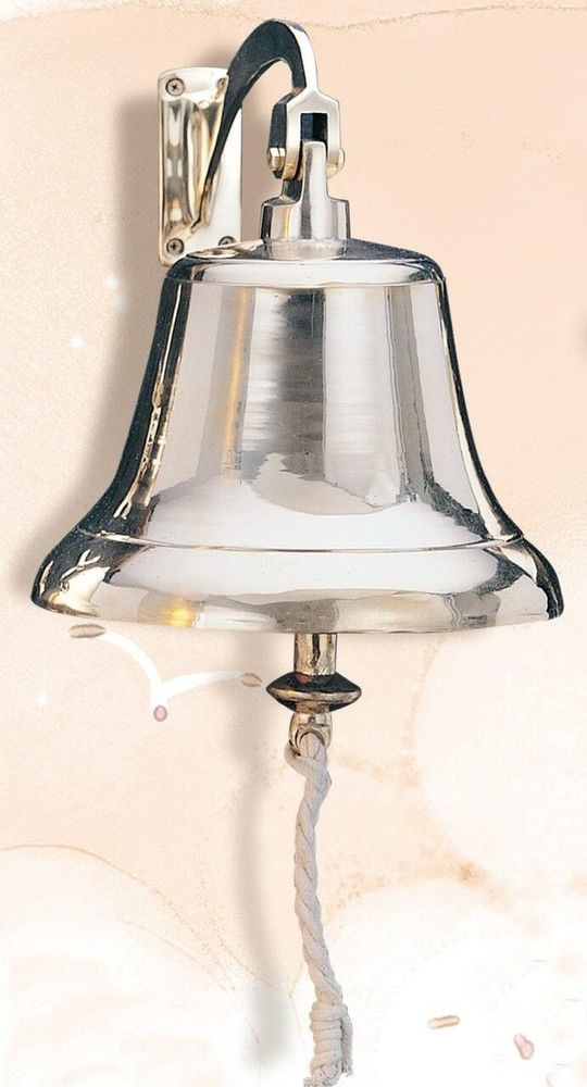 Solid Brass Ships Bell, 12"