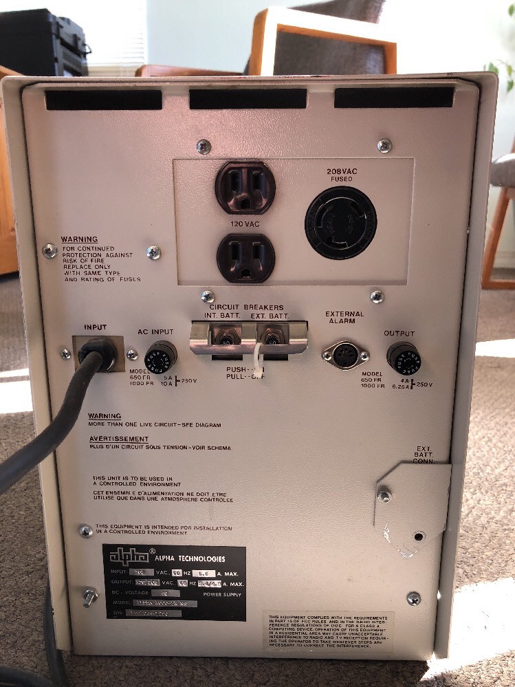 Alpha Technologies 1000FR NT Power Source