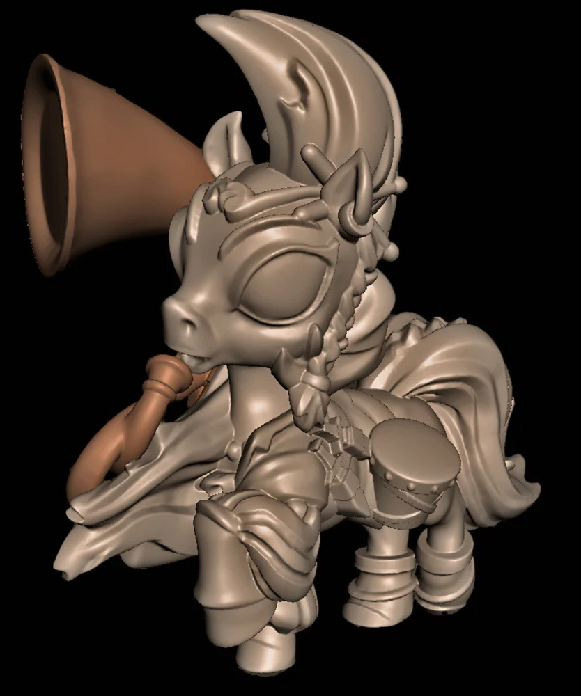 Chibi Bard Pony