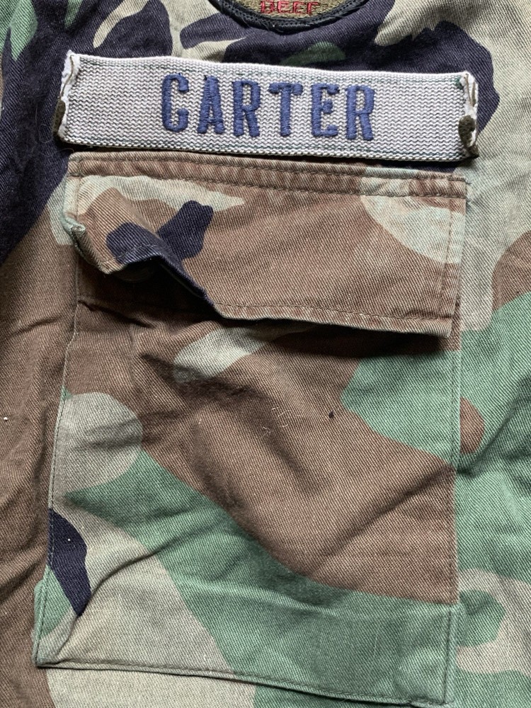 US Air Force Prime BEEF Civil Engineering BDU Jacket Staff Sergeant Medium Camo