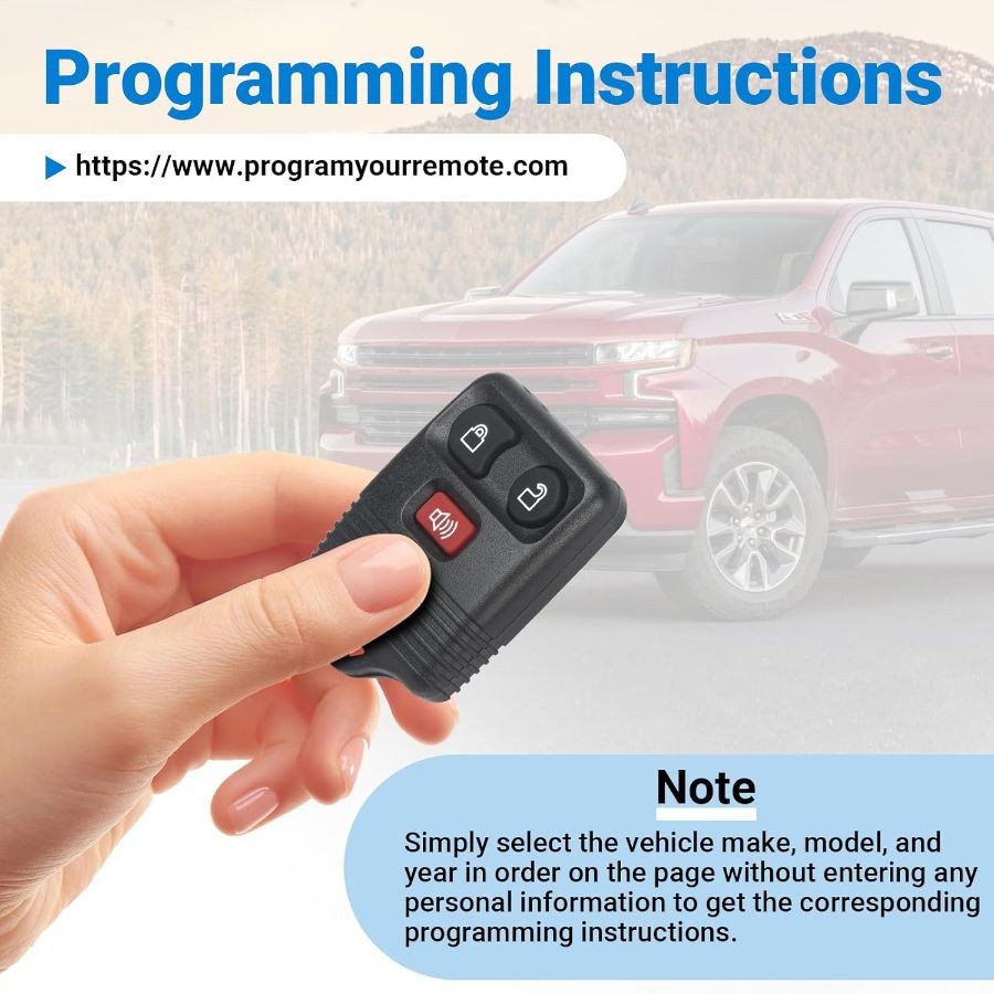 Key Fob Remote Replacement Compatible with E150 Escape Ranger Explorer Expeditio