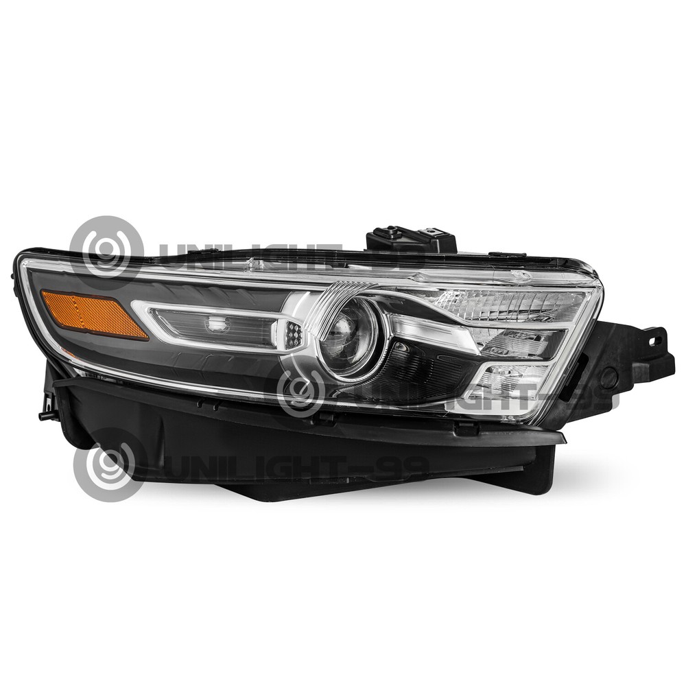 For 2013-2014 Ford Taurus Halogen Grey Trim Headlight Right Passenger Side RH