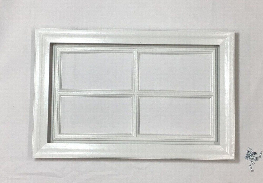 White Amarr Garage Door Window Kit Short Panel Frame Insert Grill Glass Options