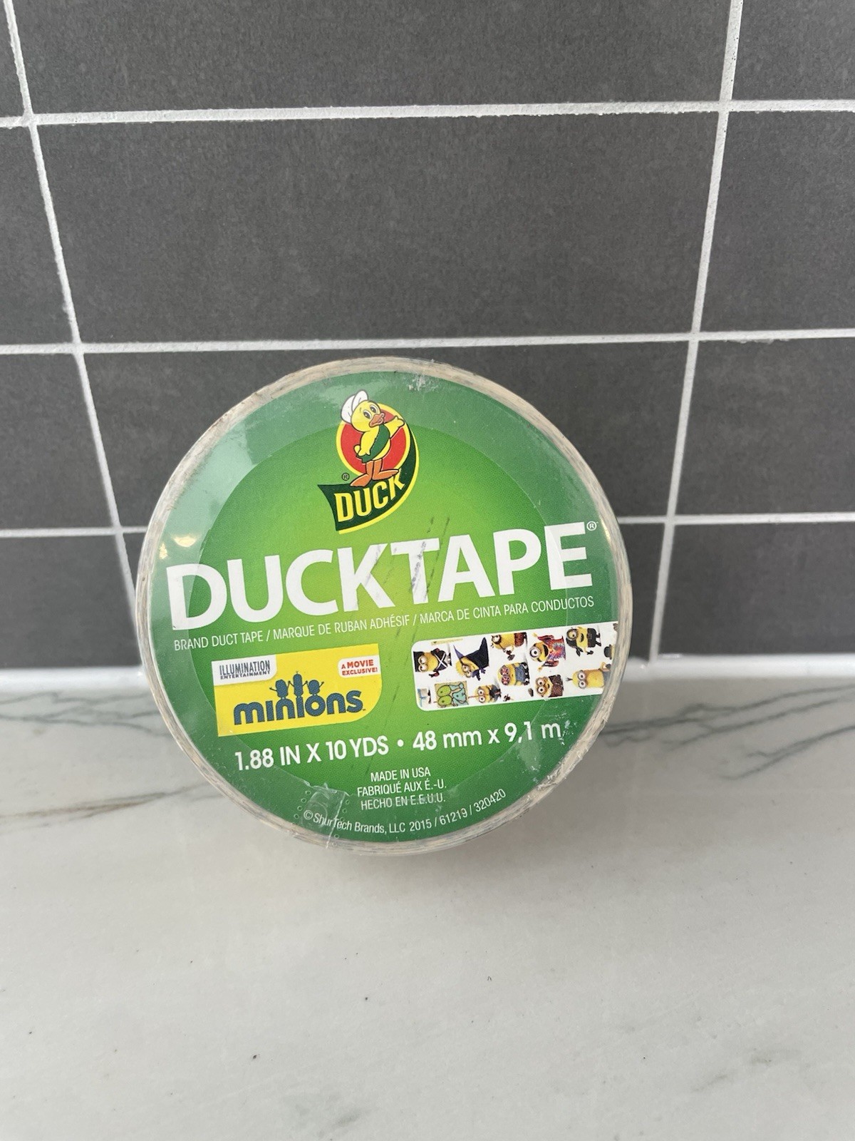 Minions Movie Duck Tape Roll Craft Tape 1.88 In X 10 Yds Limited Edition New