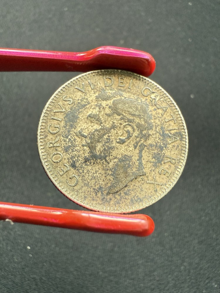 1952 Canada 25 Cents Coin Silver Nice Tones Example