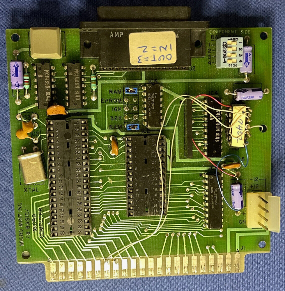 Z8 BASIC MICRO COMPUTER MICROMINT + IC'S CIRCUIT CELLER CIARCIA ITEM#2