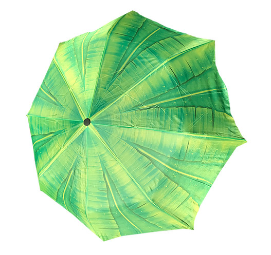 Palm Tree Compact Auto Open Umbrella 42"