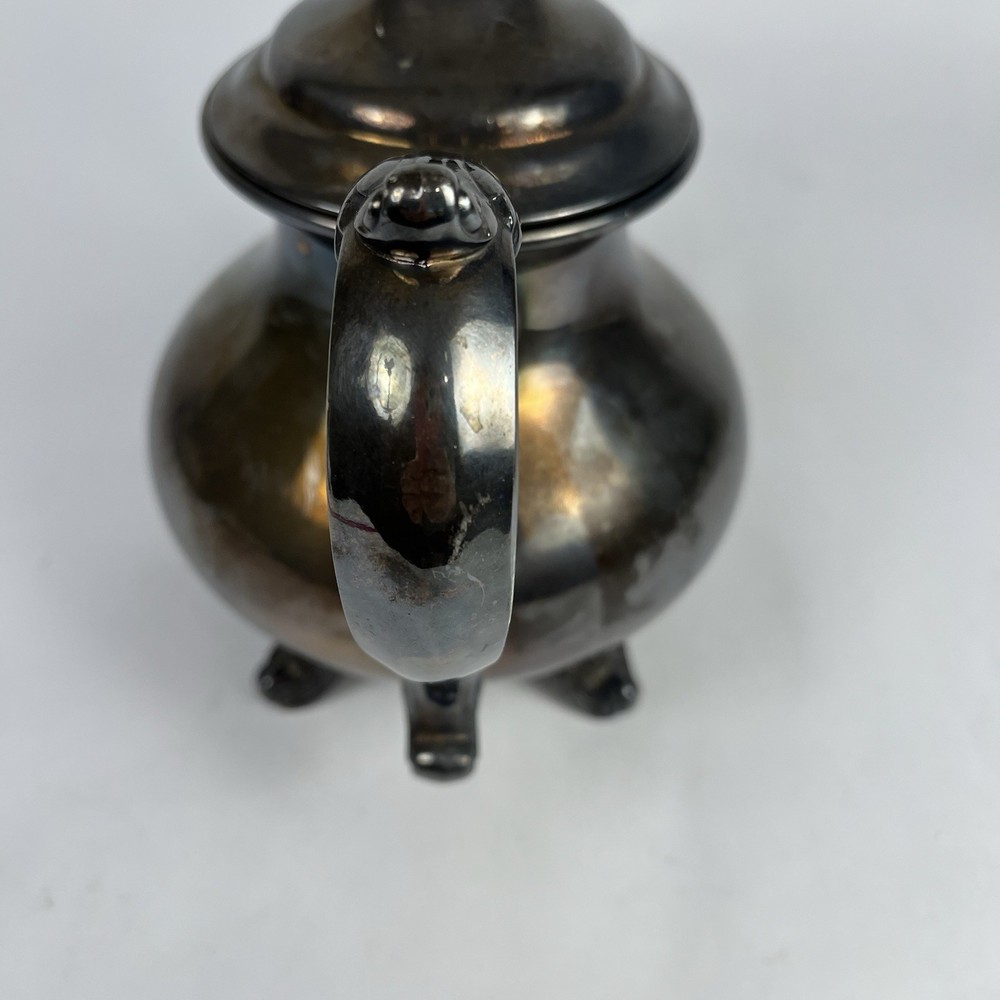 Vintage Gorham Silver Duchess Silver-plated Hollowware footed teapot or coffee