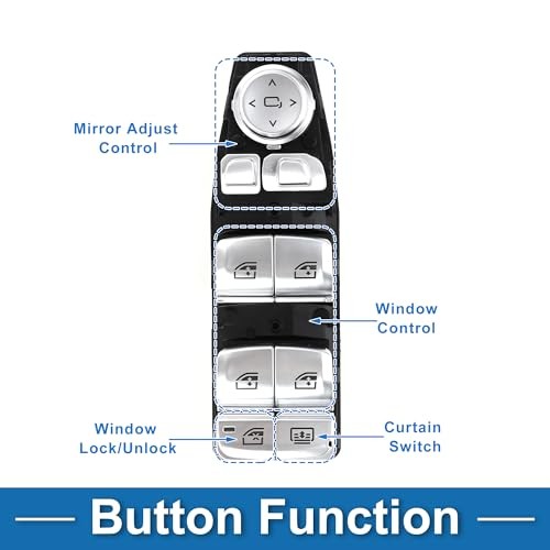 Power Window Switch No.61319382503 Front Left Driver Side Window Control